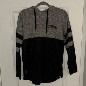 Cedar Point Gray and Black Hoodie